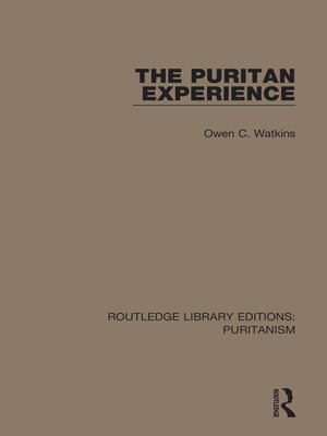 cover image of The Puritan Experience